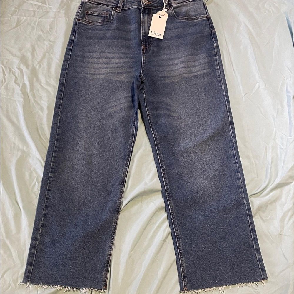 Dex Women's Dark Blue Straight Leg Jeans